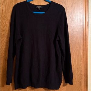 Charter Club Luxury Black Cashmere Sweater